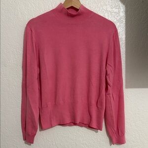 J. Crew Pink Turtleneck Sweater